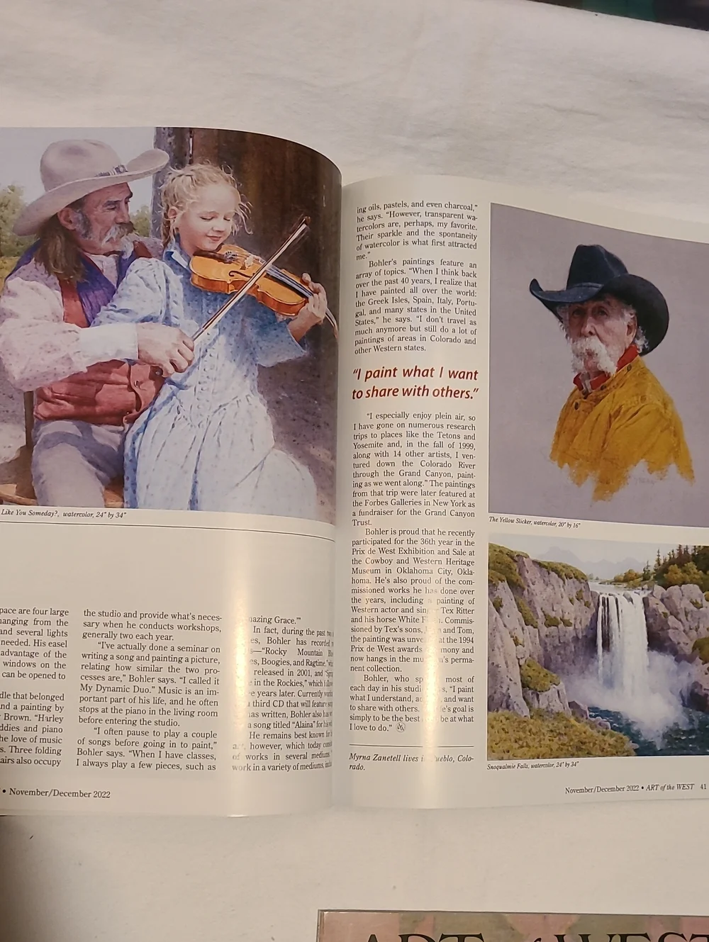 Art Of The West 3 Issues Beautiful Art & Stories Magazine Nov Sept 2022 Jan 2023